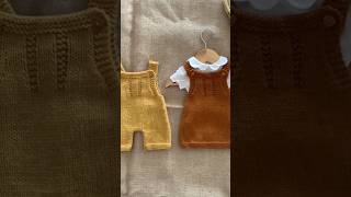 cute and adorable knitted baby romper  handmade shorts cute crochet crochetprojects [upl. by Leirvag]