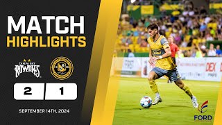 Pittsburgh Riverhounds vs Tampa Bay Rowdies Match Highlights 91424 [upl. by Niabi]