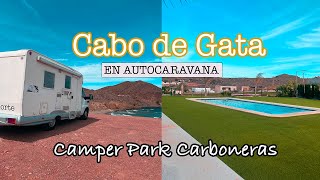 🚐 CABO DE GATA en 1 día en autocaravana ll Dormimos en el Camper Park de Carboneras vanlife [upl. by Yorgo]