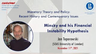 J Toporowski — Minsky and his Financial Instability Hypothesis  Monetary Theory and Policy [upl. by Jaan716]