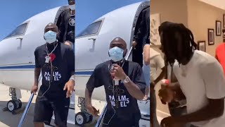 Davido Arrives In Ghana Recording New Song With Stonebwoy 🇬🇭🇳🇬 [upl. by Ener623]