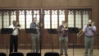 Flor Peeters  Suite Quatuor pour 4 trombones Op 82 Mvt I [upl. by Acinomahs]