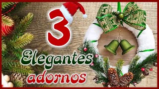 3 ELEGANTES ADORNOS NAVIDEÑOS CON RECICLAJE  Christmas crafts for the home  Ideas de Navidad [upl. by Ssur]