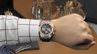 4K  Review 2018 Audemars Piguet Royal Oak Chronograph 41mm Rose Gold Watch 26331OROOD315CR01 [upl. by Gnilrad489]