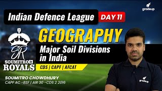 Major Soil Divisions in India  Geography  Important Concept  CDS  CAPF  AFCAT [upl. by Pepi237]