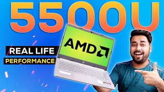 AMD Ryzen 5 5500U Real Life Performace Test  Is AMD Ryzen 5 5500U Laptop Worth Buying Gaming  🔥⚡💻 [upl. by Annahvas]