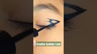 Creative Eyeliner look❤️makeup makeuptutorial youtubeshorts eyeliner eyelinertutorial shorts [upl. by Combe]