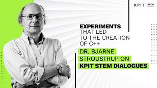 The Story of C with Bjarne Stroustrup  KPIT STEM Dialogues [upl. by Nylhtiak]