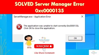 SOLVED Server Manager Error 0xc0000135 Application Error  Not working server  TechnoRD [upl. by Wicks]