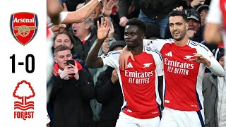 HIGHLIGHTS GOL BUKAYO SAKA VS NOTTINGHAM FOREST 10 [upl. by Kcirtemed153]