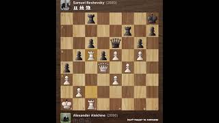 Alexander Alekhine vs Samuel Reshevsky • Pasadena  USA 1932 [upl. by Charmane]