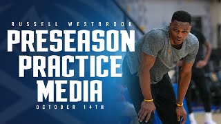 Russell Westbrook Post Practice Media 🎙  Denver Nuggets Preseason [upl. by Barris]