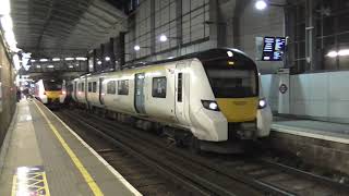 Thameslink 700s at Farringdon Night [upl. by Arais]