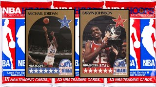 Top 15 Most Valuable 1990 NBA HOOPS All Star Cards From The 1990 Hoops Basketball Card Set [upl. by Aenyl]