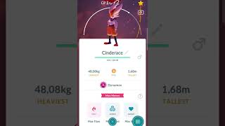 Pokemon go Cinderace Dynamax pokemongoshorts pokemongo pokemon short [upl. by Nagoh566]