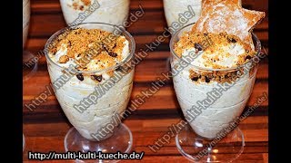 Schoko Lebkuchen Mousse  Weihnachtsrezepte  Dessert im Glas  multikultikuechede [upl. by Aztiley774]