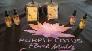 Purple Lotus Floral Artistrys Infused Wax and Scented Oils [upl. by Nnahaid]