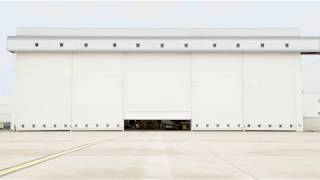 ASSA ABLOY Megadoor retrofit in Charles de Gaulle hangar [upl. by Welsh]