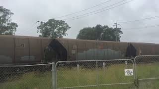 Aurizon coal train  2800 class at Hexham NSW [upl. by Prospero]