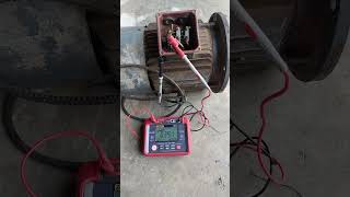 11kw 3 phase motor megger test [upl. by Anerres]