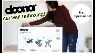 DOONA CAR SEAT UNBOXING  FIRST IMPRESSIONS  KERRY CONWAY [upl. by Aihsekat910]