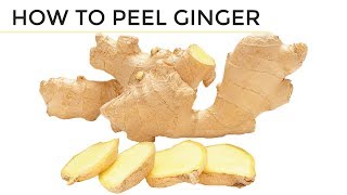 How To Peel Ginger  2 Easy Ways [upl. by Eenobe542]