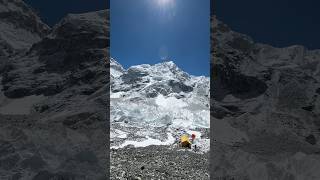 Mount Everest Base Camp a dream come true for me😤 everest nepal hiking shorts mountains fyp [upl. by Kiyoshi966]