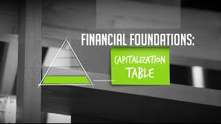 The Art of Startup Finance Financial Foundations  Your Capitalization Table [upl. by Hsihsa]