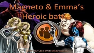 Marvel Avengers Alliance Season 2 Chapter 4 Mission 1  Magneto and Emma Frosts Heroic Battle [upl. by Reviel310]