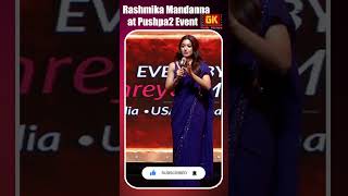 Rashmika Mandanna Hilarious with Fans at Pushpa2 Event pushpa2therule alluarjun shorts [upl. by Leunas]