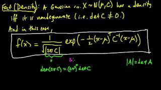 PP 64 Density for a multivariate Gaussian  definition and intuition [upl. by Benetta589]