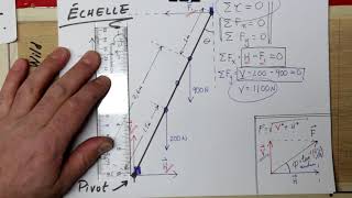 Équilibre statique  Exemple échelle [upl. by Castor]