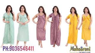 Best And Trendy Cheapest 2 Ps Satin Nighty From The House Of MAHAARANI [upl. by Polly359]