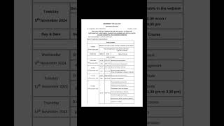 5th sem B ComBBA Timetable calicut university examtimetable malayalistalks3518 [upl. by Oiramed]