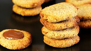 COOKIES mit nur 2 Zutaten  paleo vegan glutenfrei [upl. by Mak917]