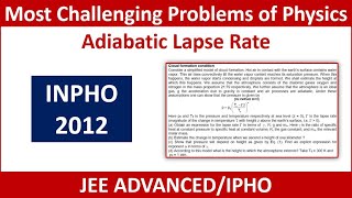 Adiabatic Lapse Rate  INPHO 2012 [upl. by Irallih]