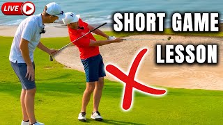 If You Fat or Thin Chip Shots You Need To Watch This  Live Golf Lesson [upl. by Larochelle]