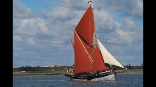 Tom Cunliffe sails aboard the engineless Thames sailing barge Cambria [upl. by Lenuahs]