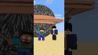 HELP Herobrine To Power Up Pull With Bigger And Bigger Bedrock friendship shorts trending anime [upl. by Williamson]