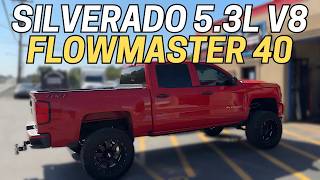 2018 Chevy Silverado 53L V8 w Flowmaster 40 Series [upl. by Beekman]