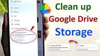 how to clear google drive storage in phone  google drive storage full problem solved  google drive [upl. by Ongineb]