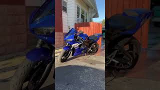 Fresh 🍉 motorcycle rider bikebikelover biker bikelife bikergirl yamaha r6 fyp [upl. by Kered]