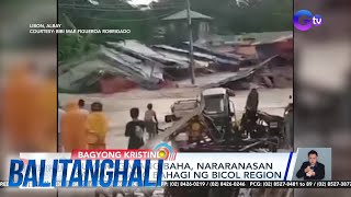 Rumaragasang baha nararanasan sa ibat ibang bahagi ng Bicol Region  Balitanghali [upl. by Coopersmith]