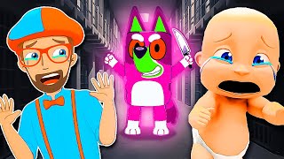 Baby and Blippi Escape GIRL BLUEY Prison [upl. by Inele845]