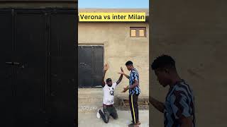 Verona vs inter match be like 😂 comedy youtube football [upl. by Karlen852]