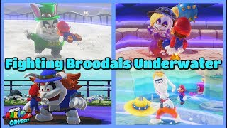 What If You Fight All Broodals UNDERWATER  Super Mario Odyssey [upl. by Leimad]