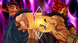 Evil Ryu VS Akuma Sprite Animation Test [upl. by Ylagam100]