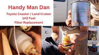 Toyota Coaster  Toyota Land Cruiser Fuel Filter Replacement [upl. by Rema]