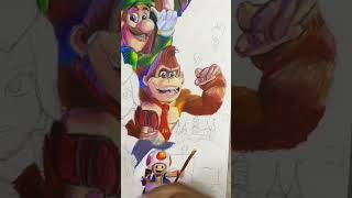 Drawing The Super Mario Bros poster [upl. by Zahavi]