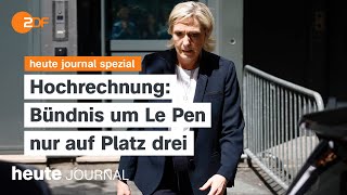 heute journal spezial vom 07072024 FrankreichParlamentswahl Bündnis um Le Pen auf Platz drei [upl. by Aramot820]